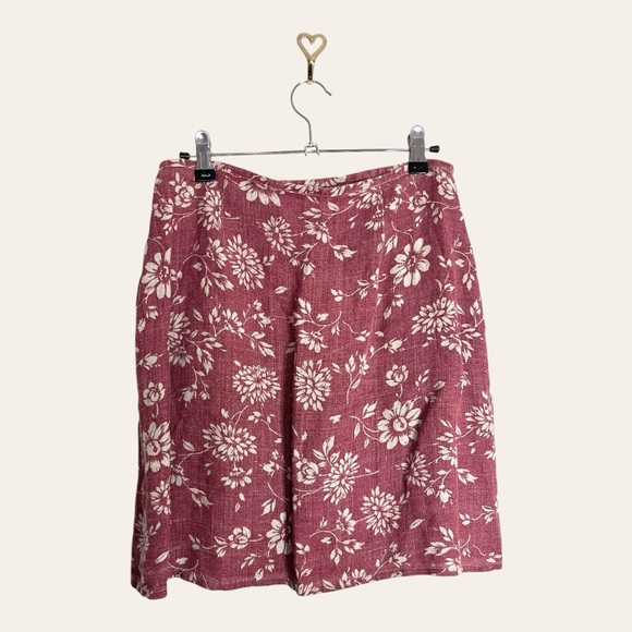 90s/2000s vintage The Limited linen floral wrap skirt - 30/32” - Picture 3 of 6